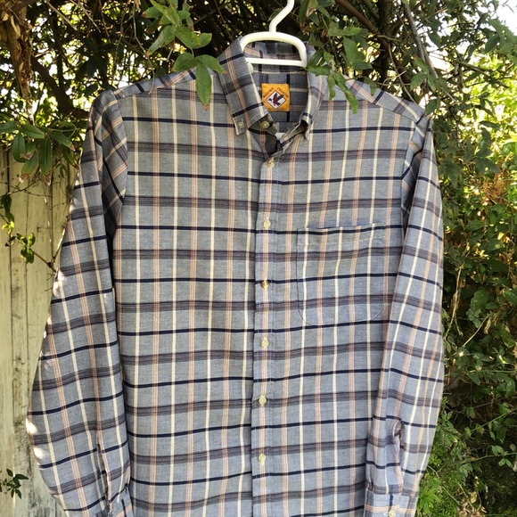 VTG men’s cross-striped shirt - Picture 1 of 5